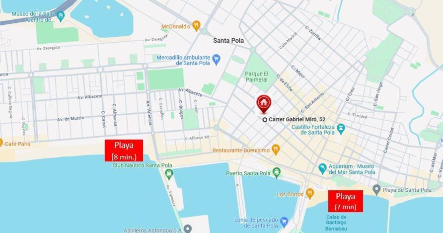 Centrico Apartamento Con Todo A Estrenar En La Playa Santa Pola Exteriör bild